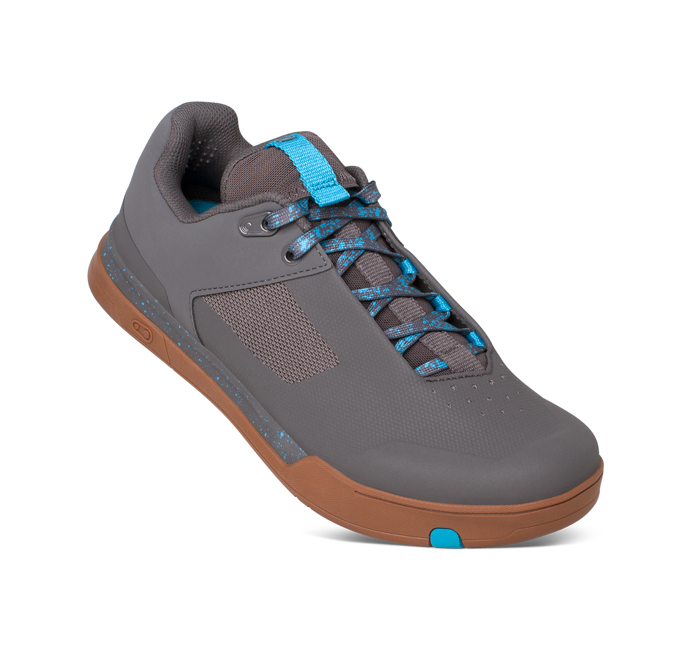 Mallet Lace Clip-In Shoes - Grey/Blue Splatter | Crankbrothers UK