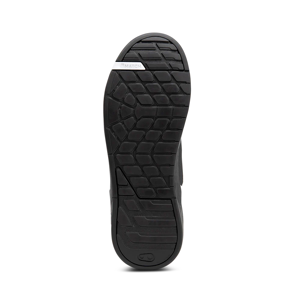 Stamp Speed Lace Flat Shoes - Black/White