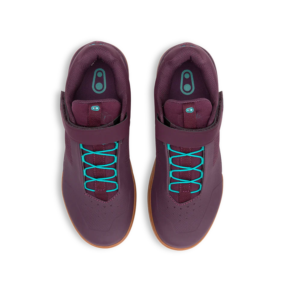 Stamp Speed Lace Flat Shoes - Purple/Gum