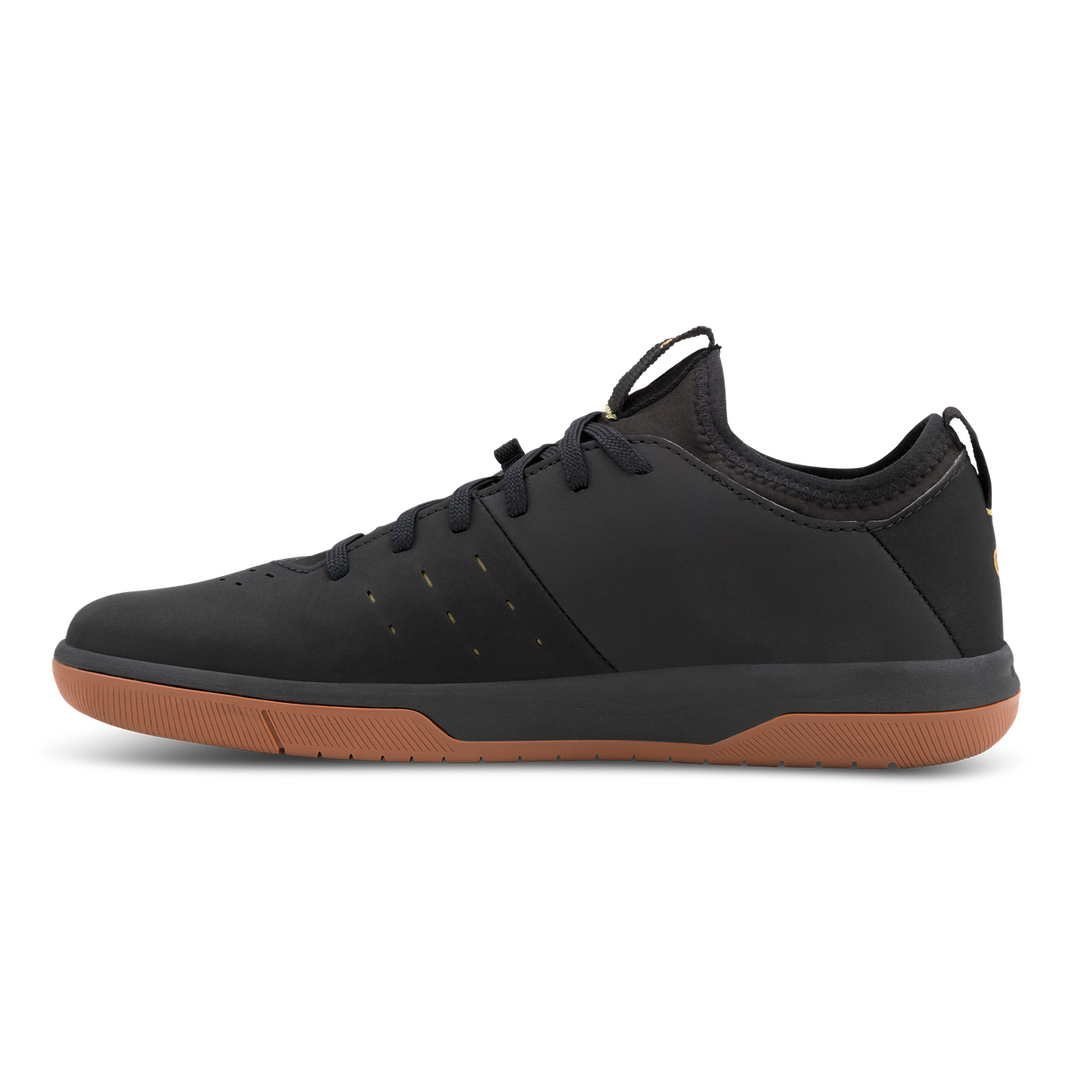 Stamp Street Fabio Flat Shoes - Black/Gum | Crankbrothers UK