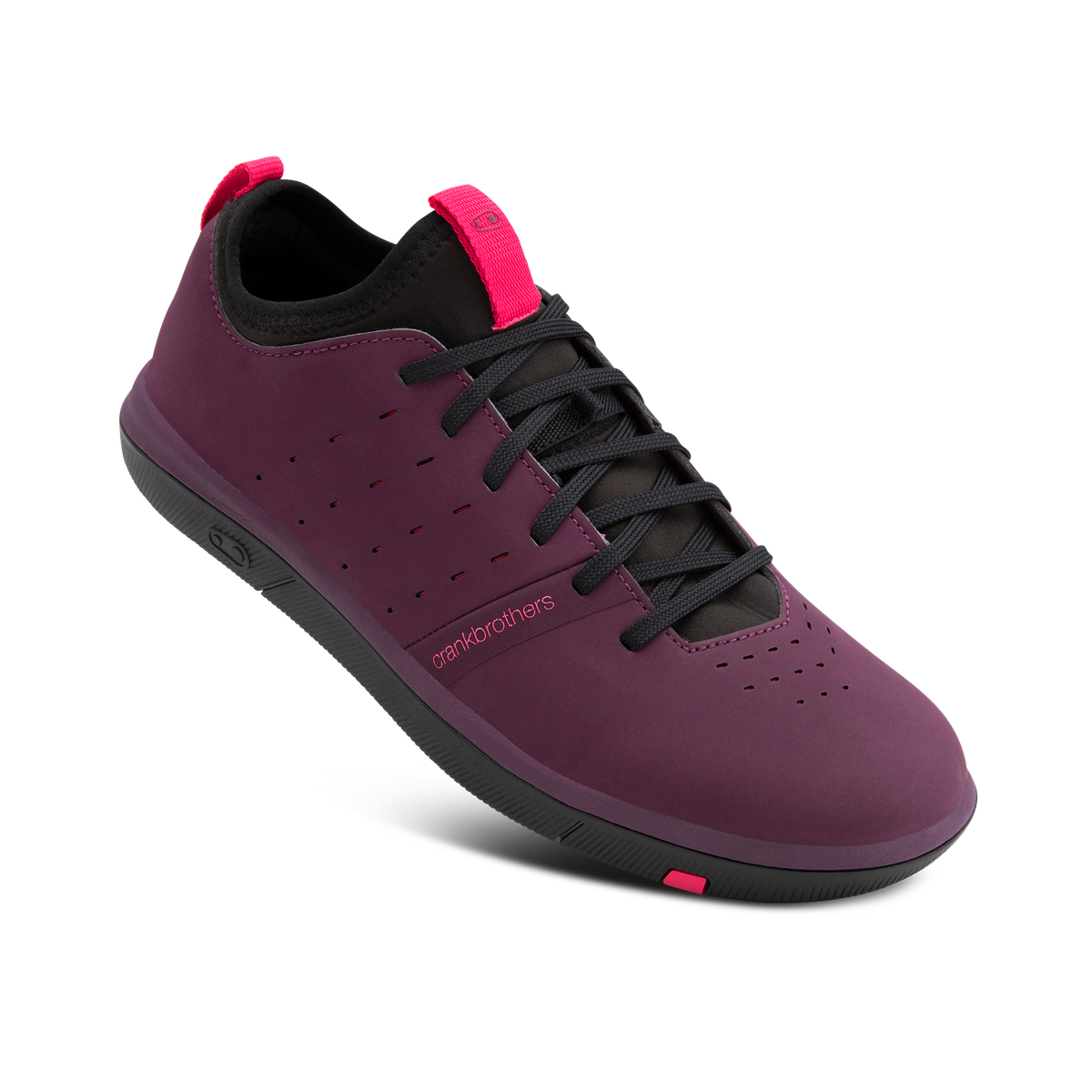 Stamp Street Fabio Flat Shoes - Purple/Black