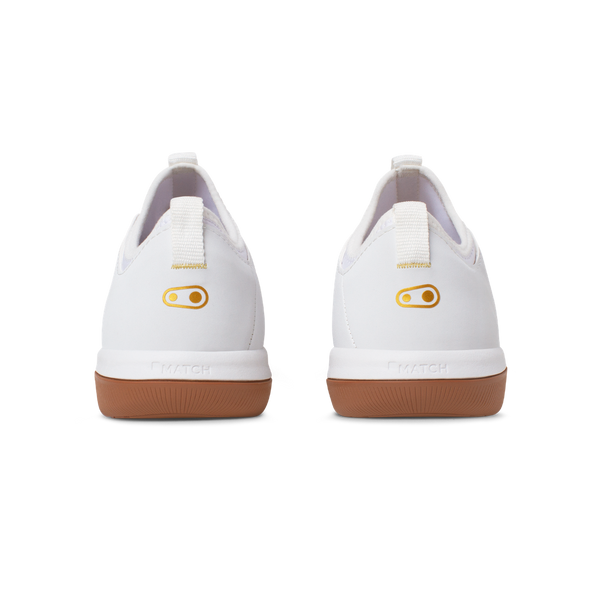 Stamp Street Fabio Flat Shoes - White/Gum