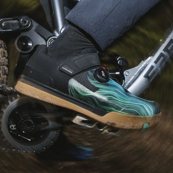 Mallet BOA® Clip-In Shoes - Black/Blue Swirl