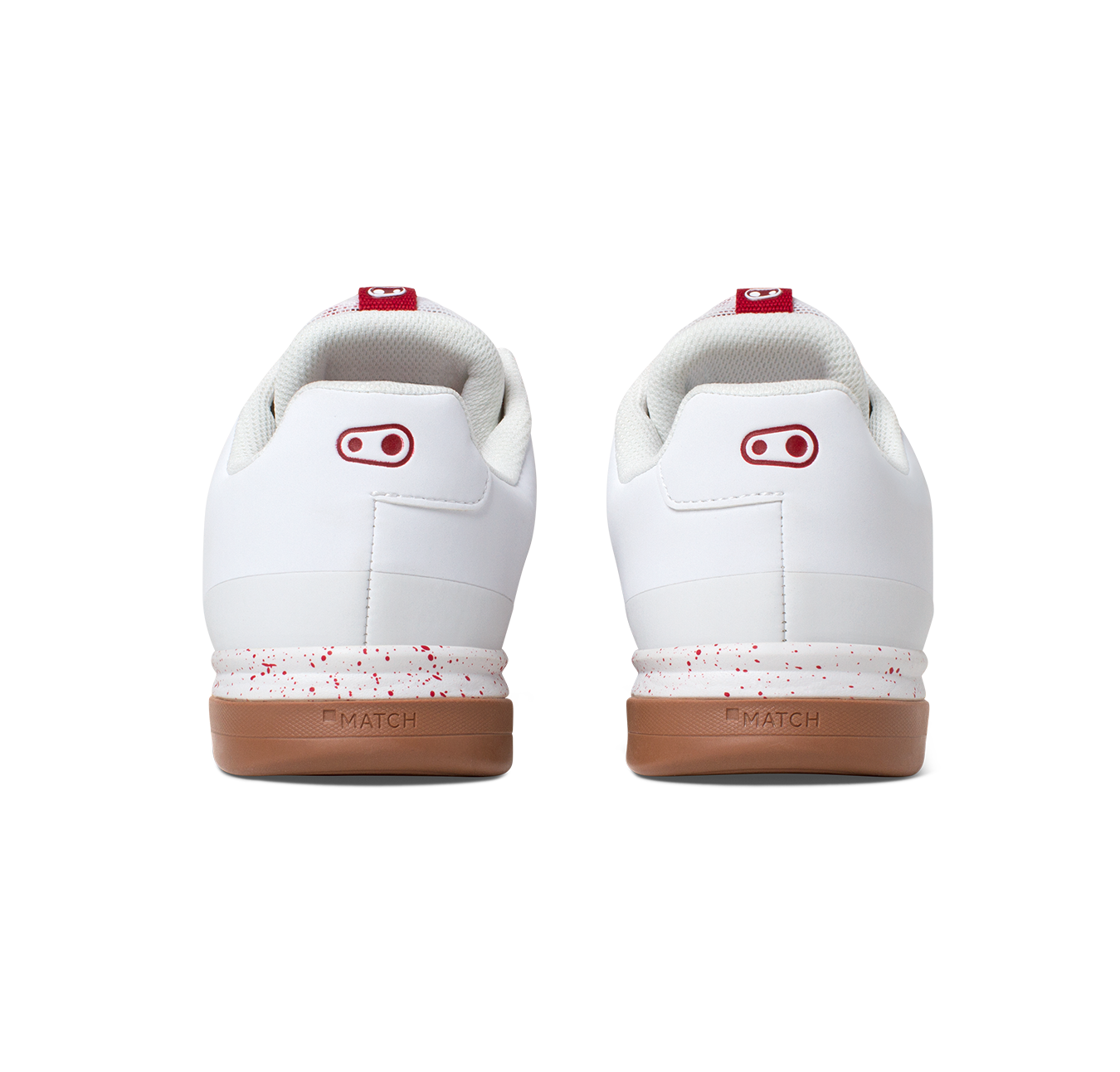 Mallet Lace Clip-In Shoes - White/Red Splatter