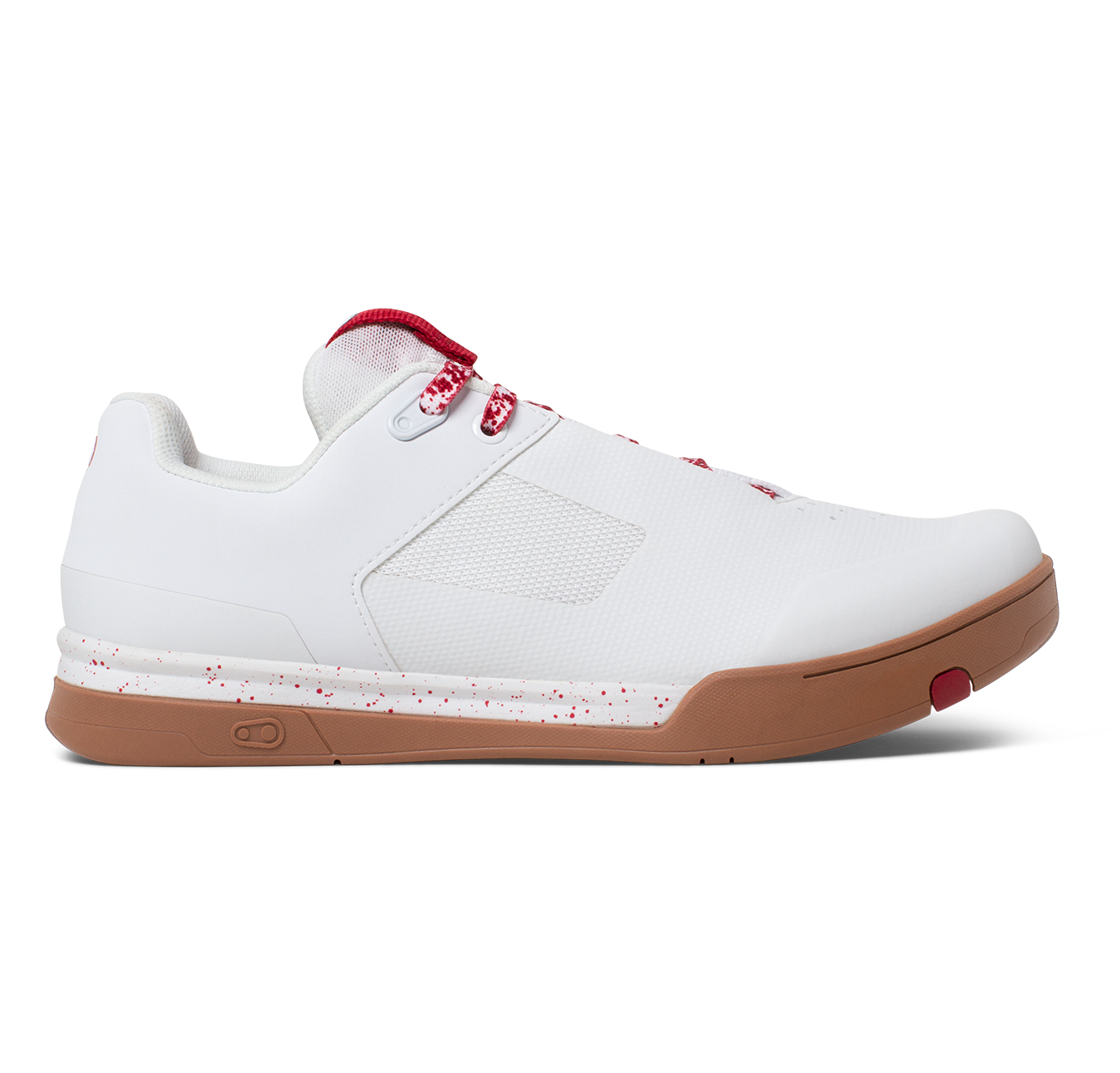 Mallet Lace Clip-In Shoes - White/Red Splatter