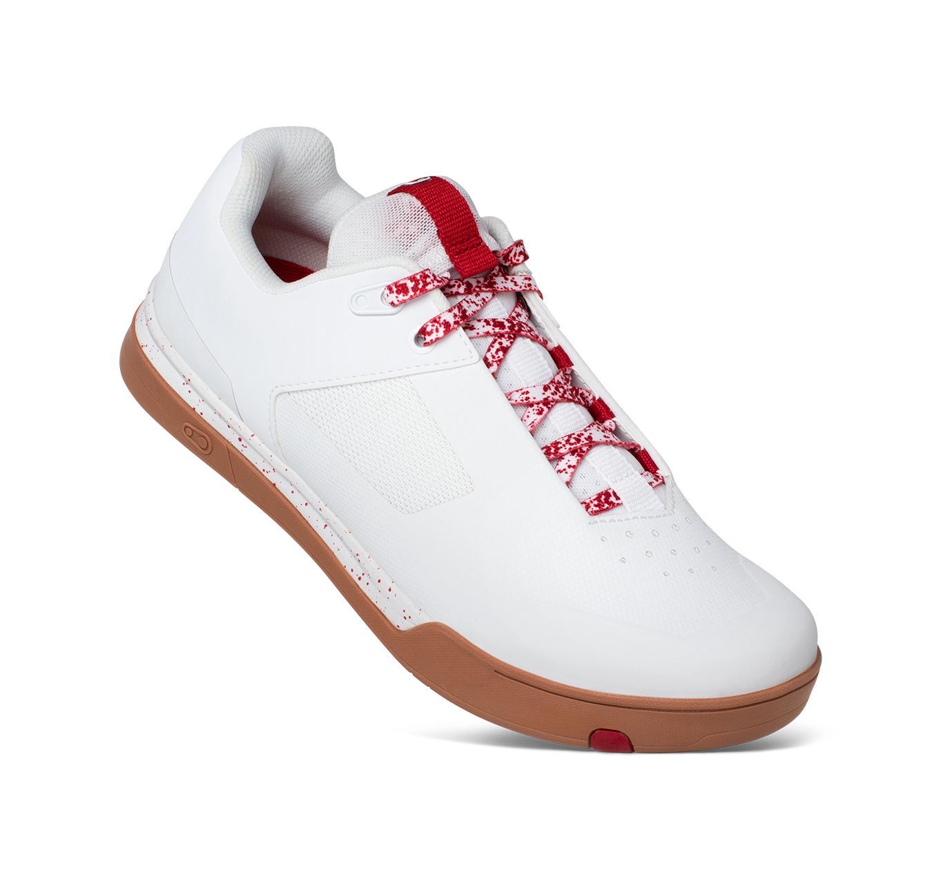 Mallet Lace Clip-In Shoes - White/Red Splatter