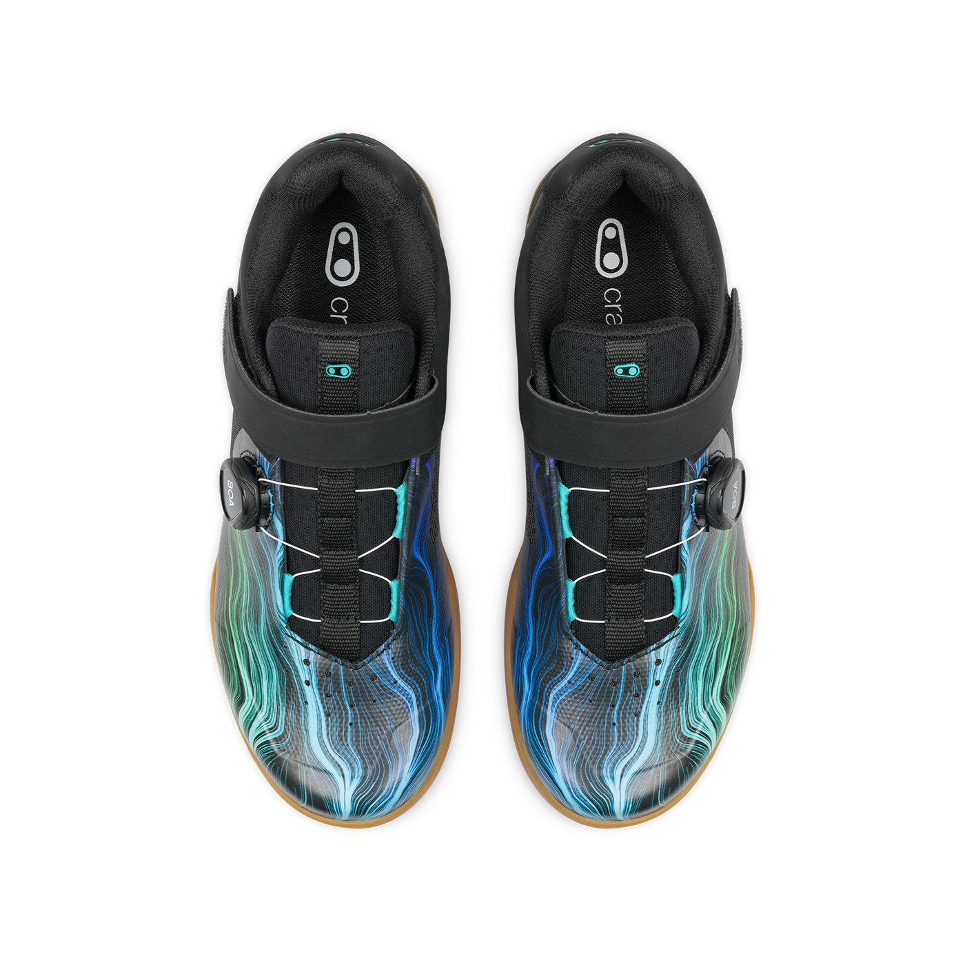 Mallet BOA® Clip-In Shoes - Black/Blue Swirl