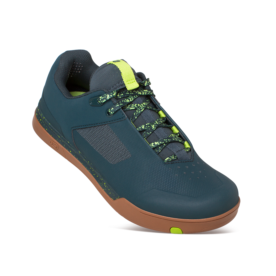 Mallet Lace Clip-In Shoes - Petrol/Lime Splatter