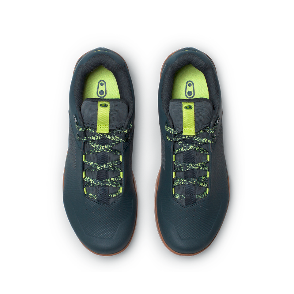 Mallet Lace Clip-In Shoes - Petrol/Lime Splatter