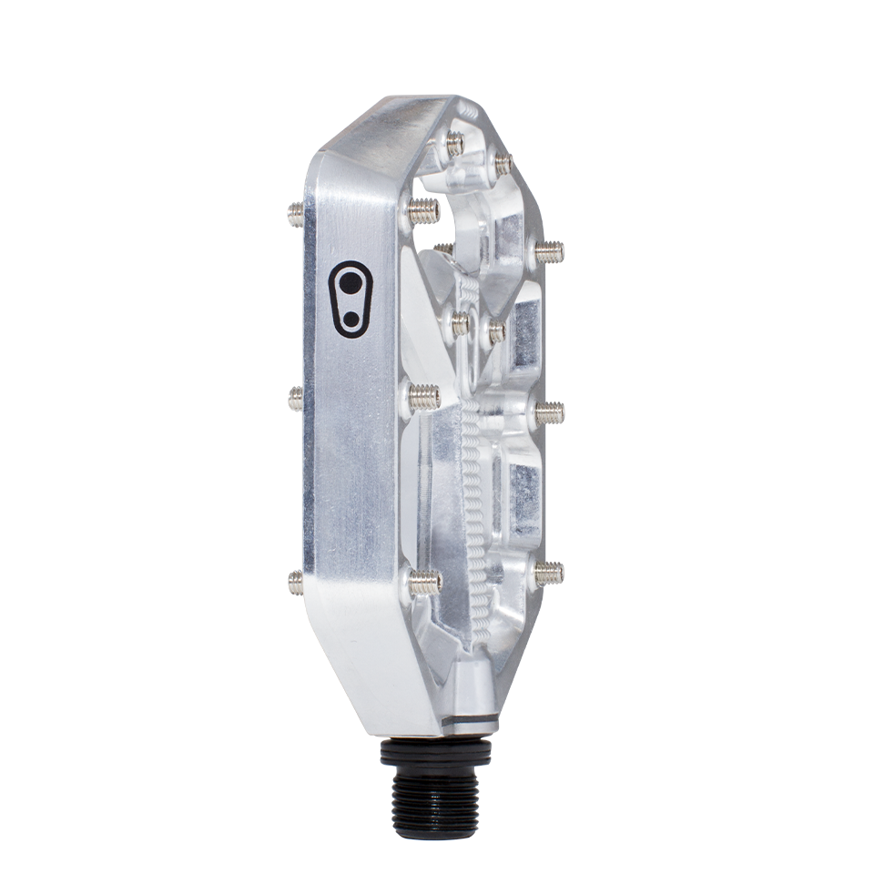 Stamp 7 Small Alloy Flat Pedals - Silver Edition