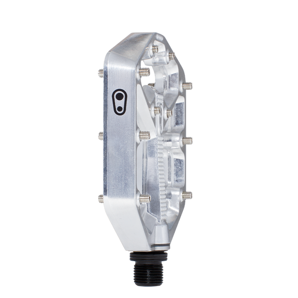 Stamp 7 Small Alloy Flat Pedals - Silver Edition