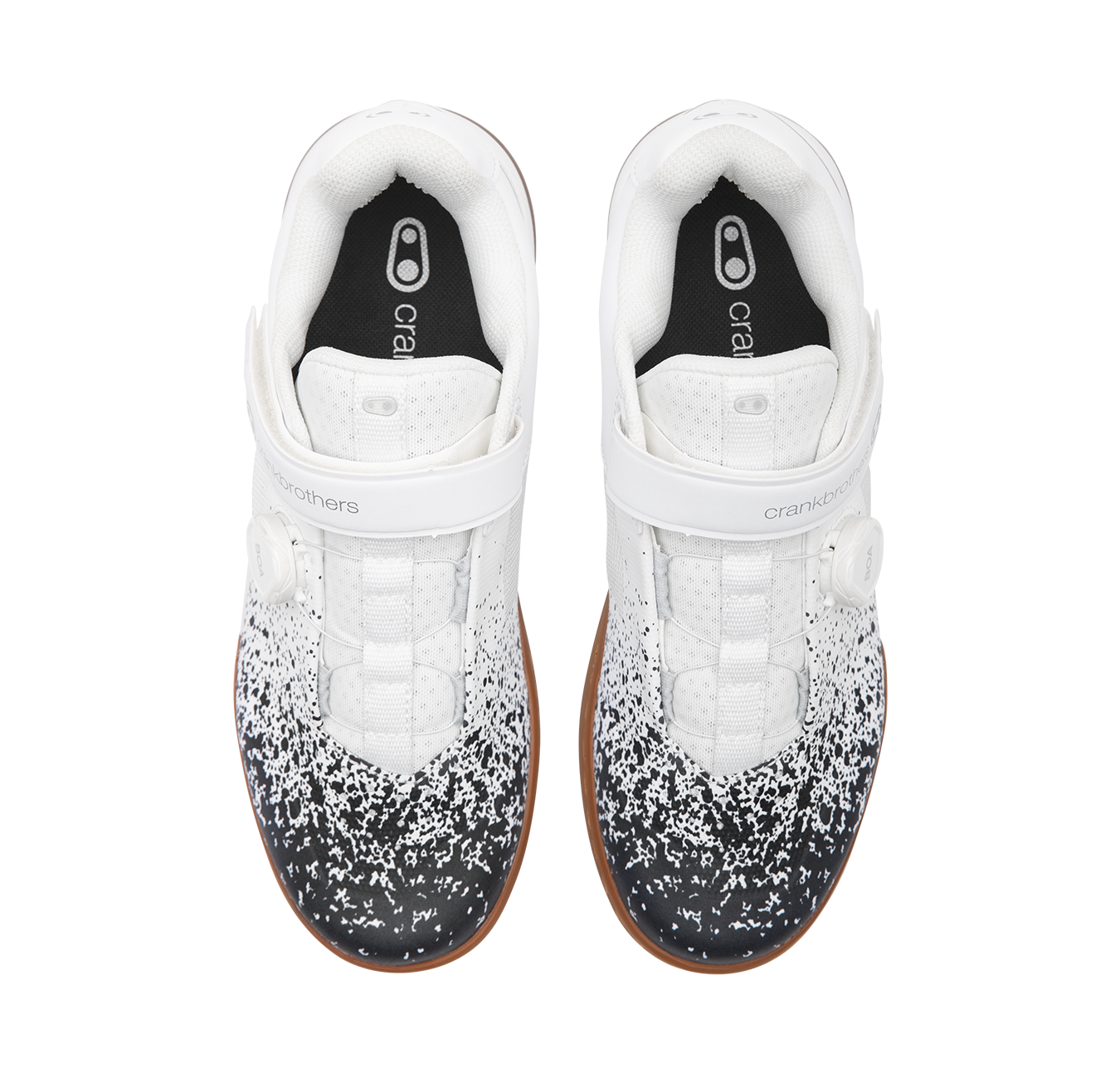 Stamp BOA® Flat Shoes - Black/White Splatter