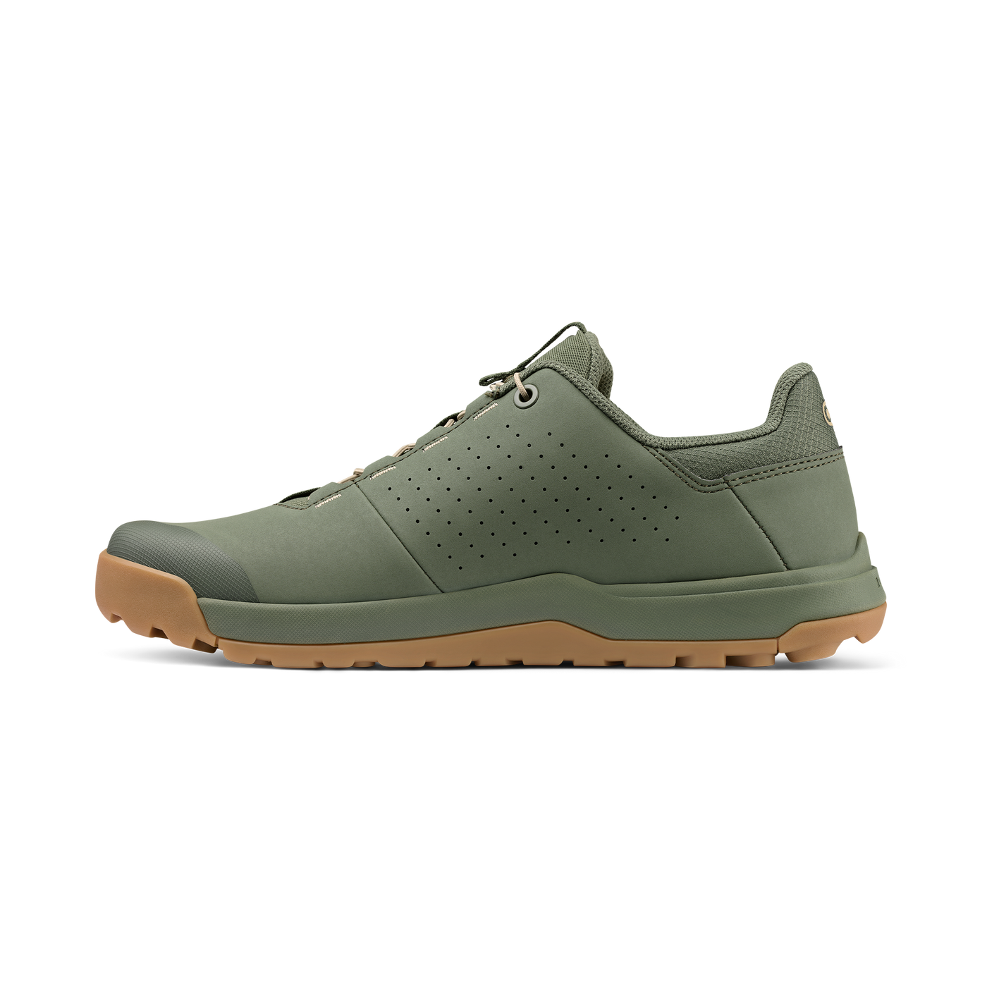 Stamp Trail Speed Lace Flat Shoes - Green/Gum