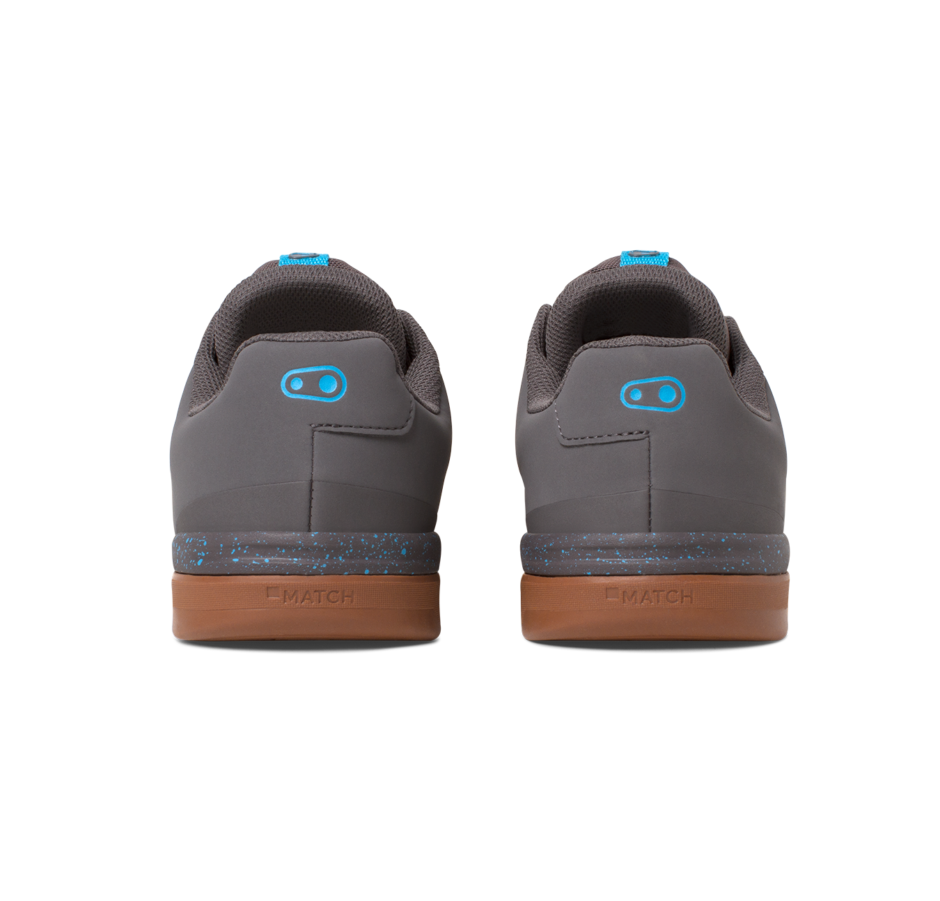 Stamp Lace Flat Shoes - Grey/Blue Splatter