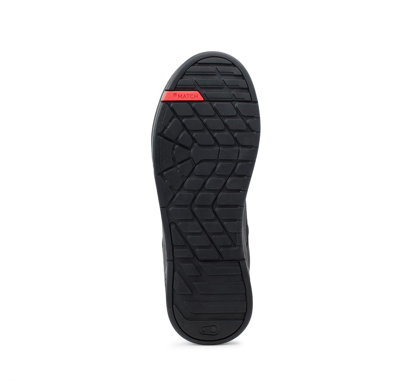 Stamp Lace Flat Shoes - Black/Red