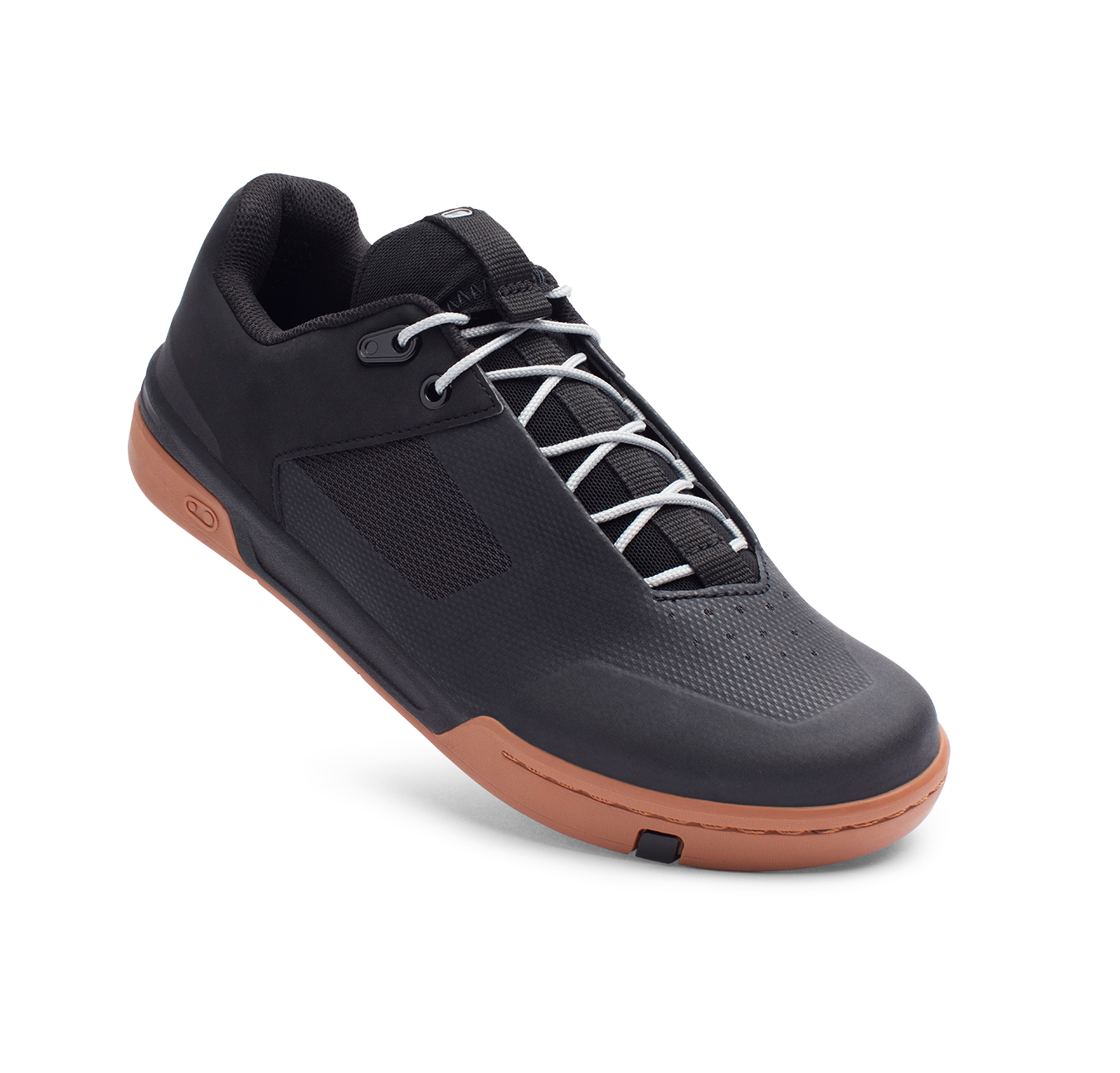 Stamp Lace Flat Shoes - Black/Gum