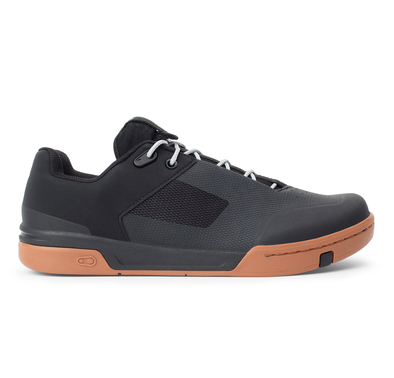 Stamp Lace Flat Shoes - Black/Gum