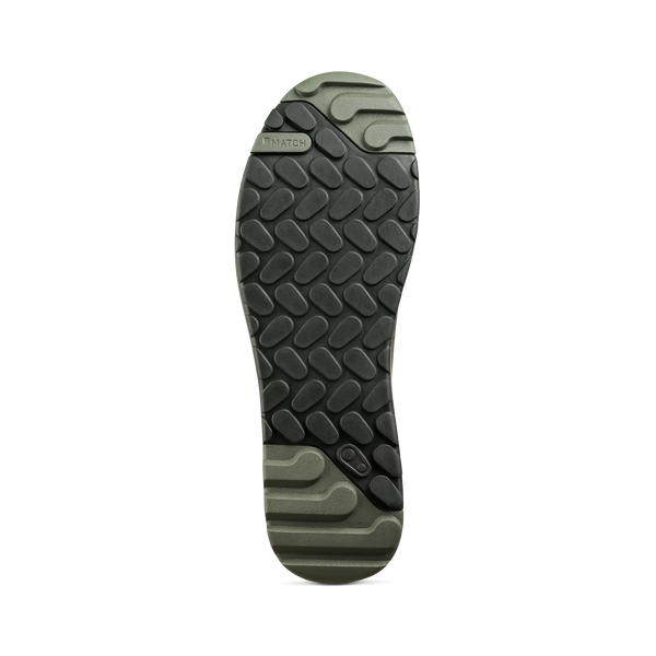 Stamp Trail Speed Lace Seal Flat Shoes - Dark Grey/Forest