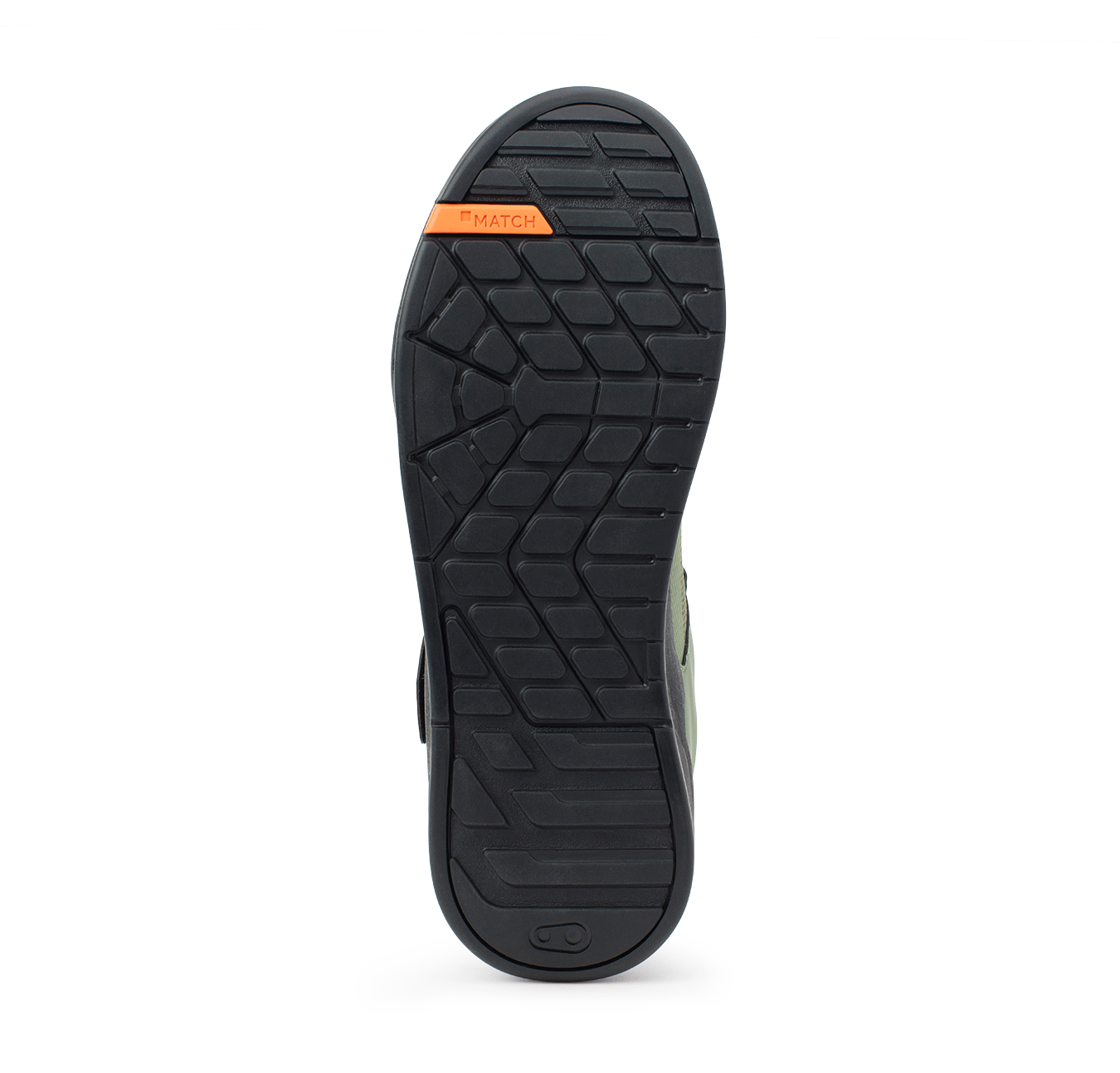 Stamp Speed Lace Flat Shoes - Green/Orange