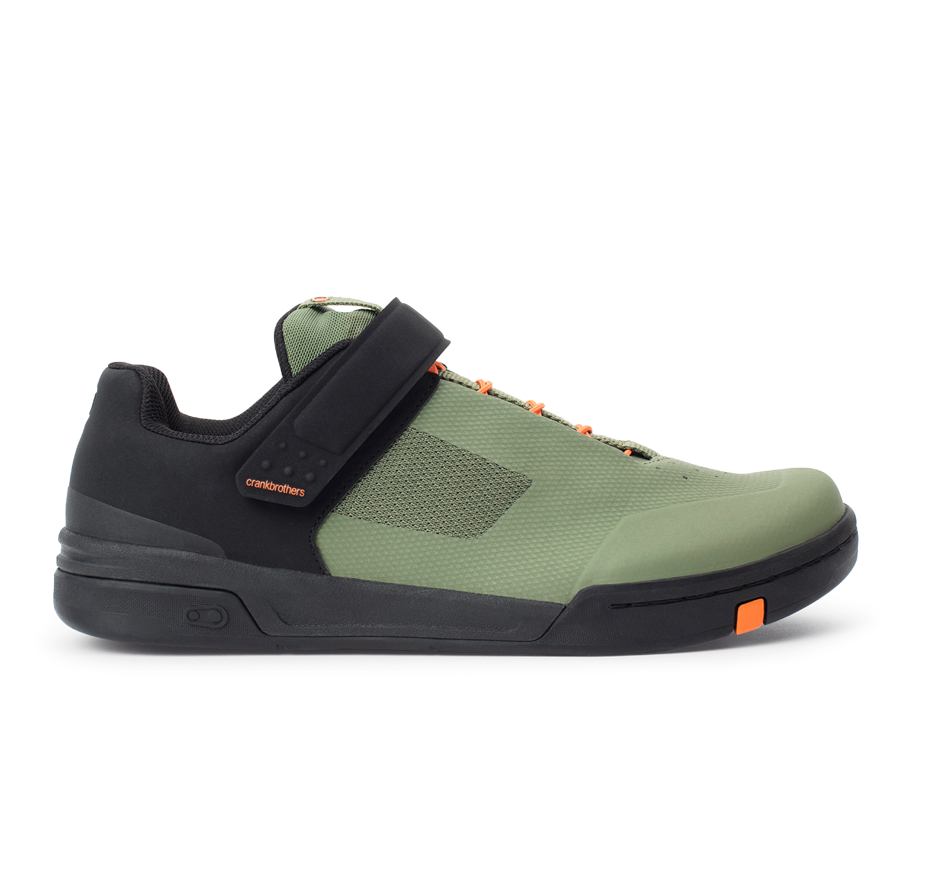 Stamp Speed Lace Flat Shoes - Green/Orange