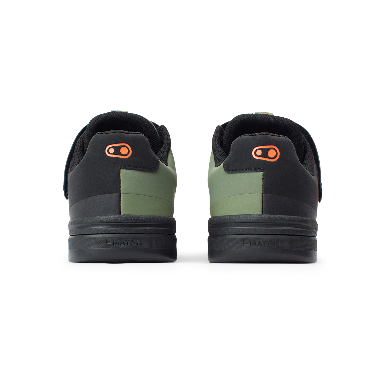 Stamp Speed Lace Flat Shoes - Green/Orange