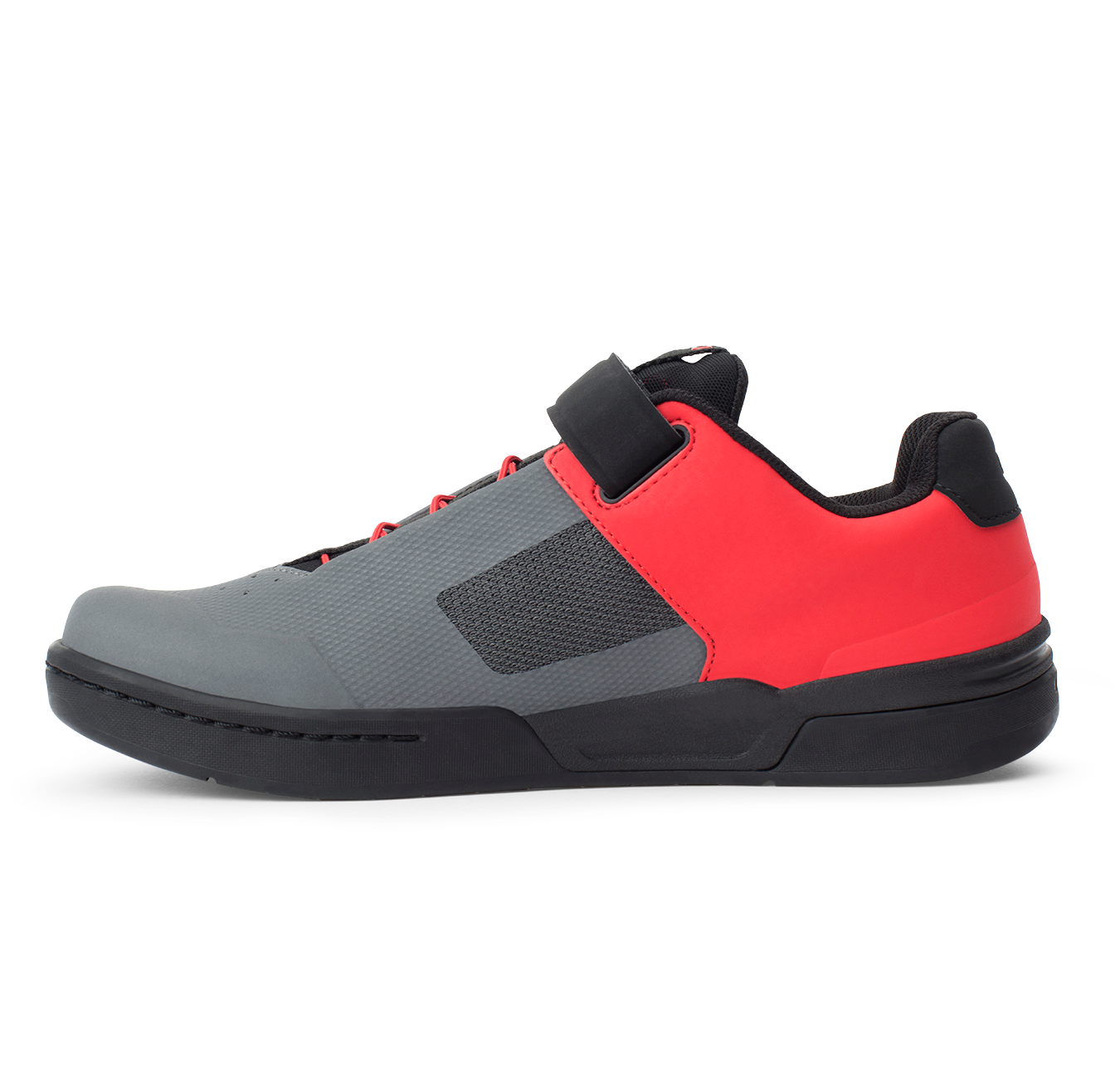 Stamp Speed Lace Flat Shoes - Grey/Red