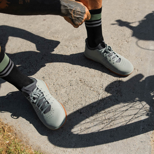 Stamp Street Fabio Flat Shoes - Sage/Gum